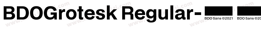 BDOGrotesk Regular字体转换